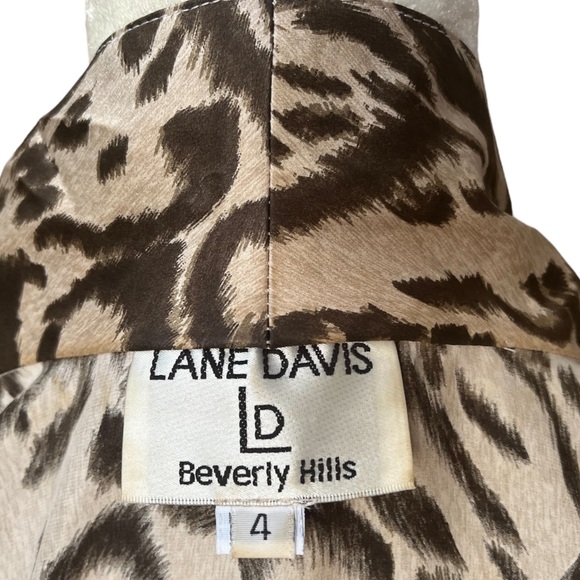 Lane Davis Beverly Hills Vintage Leopard Print Silk Blouse | 4* - Picture 8 of 8
